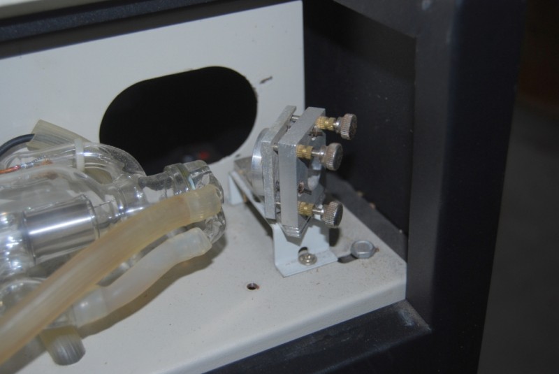 Here is the original mounting for the first mirror. Pretty flimsy really.