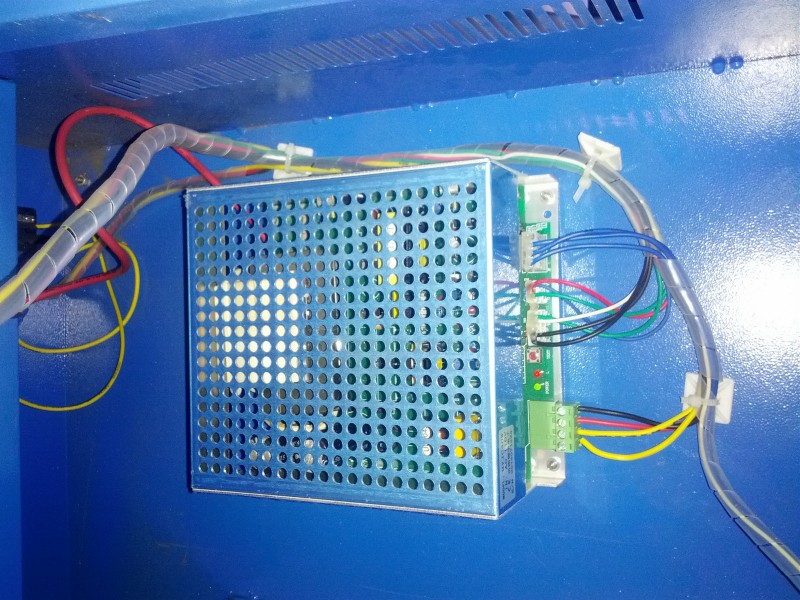 PSU and Red HV Anode Laser tube cable