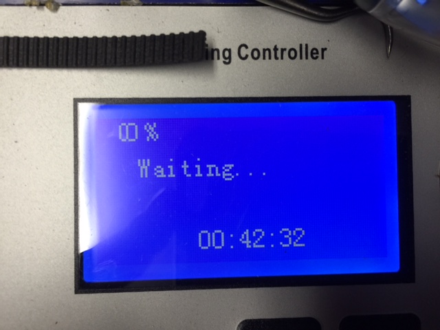 while doing this engraving this started showing after about an hour.