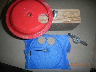 thats all the parts i used a 4 inch pvc pipe removable plug from homedepot